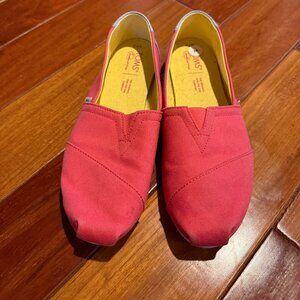 WOMEN'S TOMS, SIZE 7.5 HELLO SUNSHINE